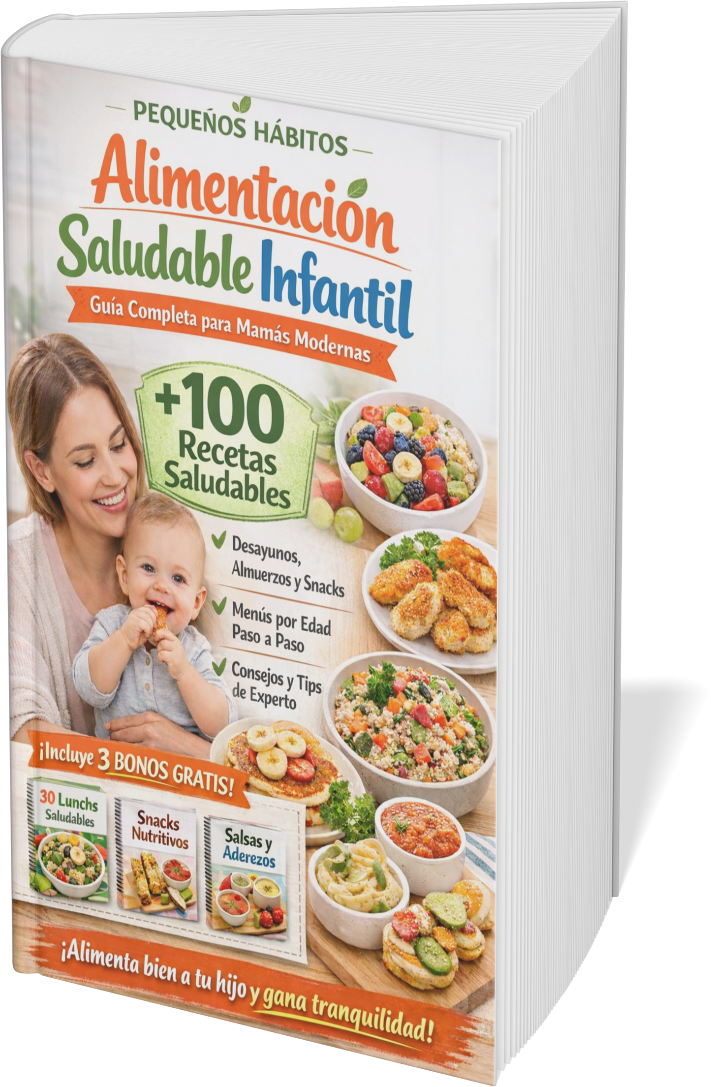 +100 Recetas para bebes de alimentacion infantil + 5 BONOS GRATIS + REGALOS🎁